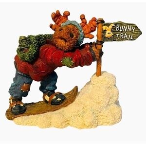 Vintage 2001 Boyds Bears Murdock Mufflemoose Figurine NIB Moose Troop